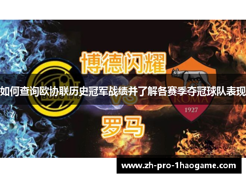 如何查询欧协联历史冠军战绩并了解各赛季夺冠球队表现